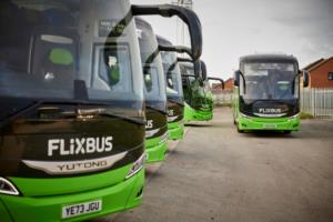 Some of Belle Vue Manchester's new Yutong coaches